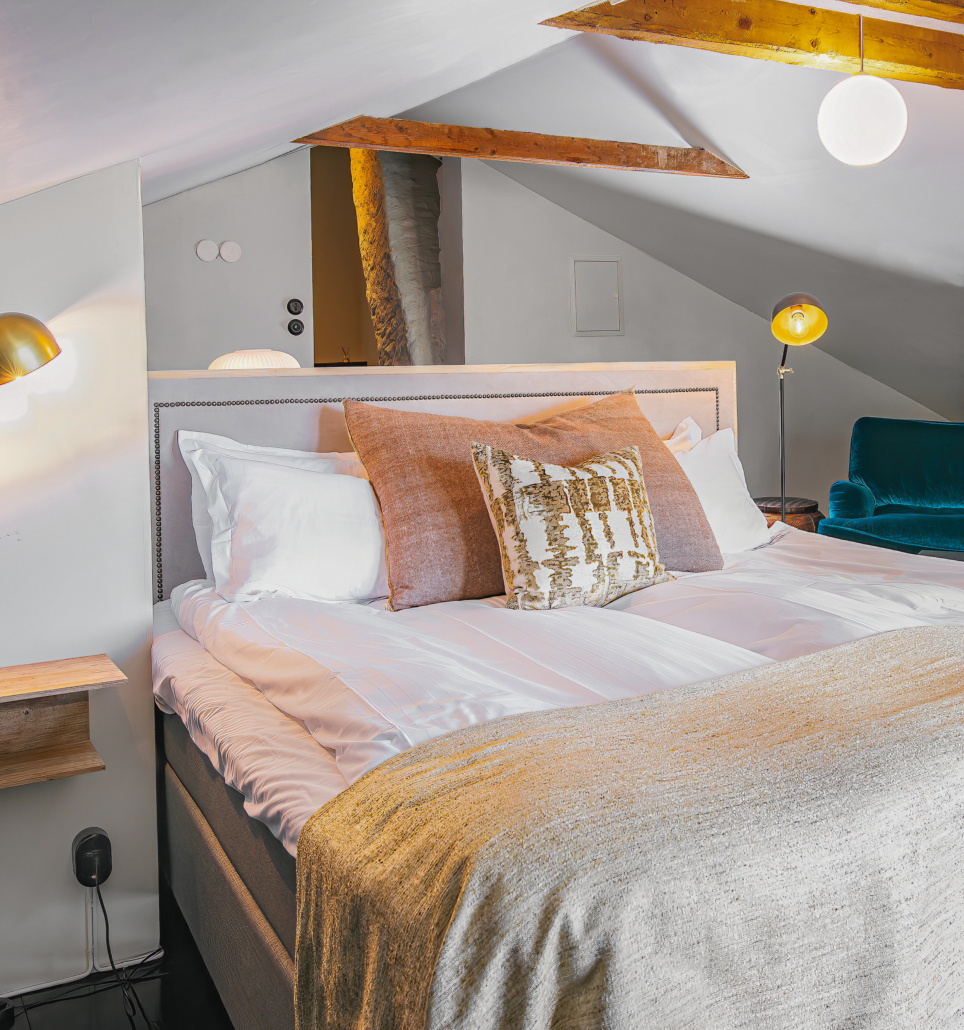 Studio Suite under takbjälkarna på Grå Gåsen